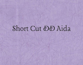 SHORT CUT - Purple Passion (DD) Hand Dyed Zweigart Aida Cross Stitch Fabric