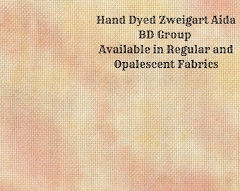 Fire Aida (Z-BDA-25-76-20-PT) Hand Dyed Zweigart Cross Stitch Fabric