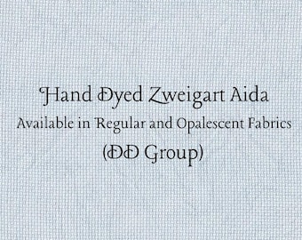 Favorite Blue Jeans Aida (Z-DDA-17) Hand Dyed Zweigart Cross Stitch Fabric