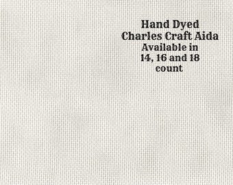 Birch Aida (CC-BDA-92) ~ Hand Dyed DMC/Charles Craft Cross Stitch Fabric from Vintage NeedleArts