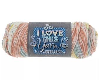 I Love This Yarn Print (After Dinner Laughs) ~ super soft machine washable 100% acrylic