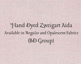 Ballet Slipper Aida (Z-BDA-8) Hand Dyed Zweigart Cross Stitch Fabric