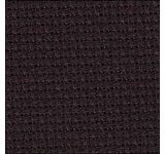 Zweigart Aida - Black Cross Stitch Fabric - available in 14, 16, 18 and 20  count