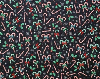 Candy Cane Connection Cotton Calico Fabric from Brother Sister Design Studio ~ 100% quilter's cotton for sewing and quilting