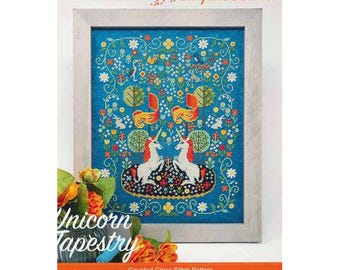 PAPER Cross Stitch Chart - Unicorn Tapestry by Tiny Modernist