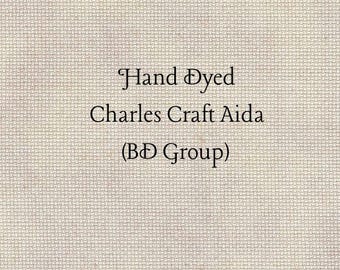 Victorian Lace Aida (CC-BDA-22-37) ~ Hand Dyed Charles Craft Cross Stitch Fabric