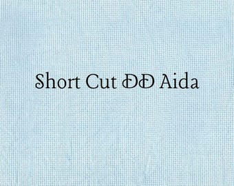 SHORT CUT - Summer Sky (DD) Hand Dyed Zweigart Aida Cross Stitch Fabric