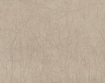 SHORT CUT - Milk Chocolate (DD) Hand Dyed Zweigart Aida Cross Stitch Fabric from Vintage NeedleArts