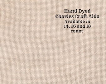 Portobello Aida (CC-DDA-101) ~ Hand Dyed DMC/Charles Craft Cross Stitch Fabric from Vintage NeedleArts