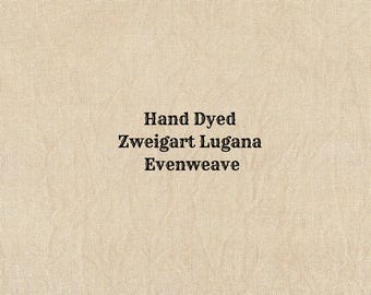 Mocha Lugana Evenweave (LG-72) Hand Dyed Zweigart Cross Stitch Fabric