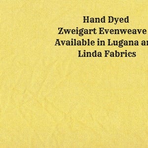 Saffron Evenweave (LG/LND-54) Hand Dyed Zweigart Cross Stitch Fabric from Vintage NeedleArts ~ available in Lugana and Linda fabrics