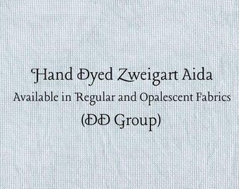 Silver Marlin Aida (Z-DDA-40) Hand Dyed Zweigart Cross Stitch Fabric