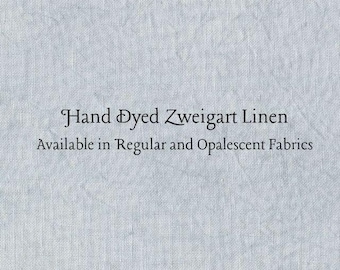 Silver Marlin Linen (LN-40) ~ Hand Dyed Zweigart Cross Stitch Fabric