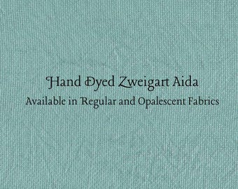 Mistletoe Aida (Z-DDA-109) Hand Dyed Zweigart Cross Stitch Fabric