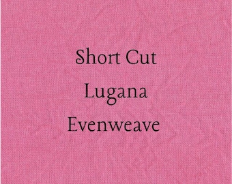 SHORT CUT - Raspberry Smash Hand Dyed Zweigart Lugana Evenweave Cross Stitch Fabric