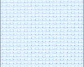 Zweigart Aida - Ice Blue Cross Stitch Fabric - available in 14 and 16 count