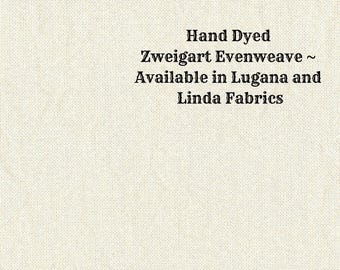 Irish Cream Evenweave (LG/LND-19) Hand Dyed Zweigart Cross Stitch Fabric from Vintage NeedleArts ~ available in Lugana and Linda fabrics