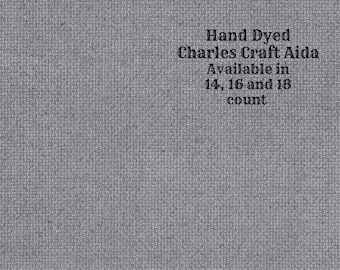 Black Magic Aida (CC-BDA-31) ~ Hand Dyed DMC/Charles Craft Cross Stitch Fabric from Vintage NeedleArts