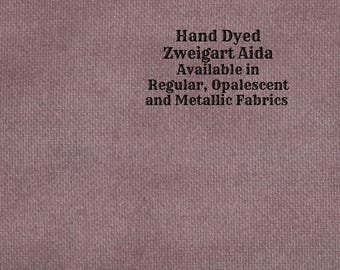Hot Cocoa Aida (Z-BDA-114) Hand Dyed Zweigart Cross Stitch Fabric from Vintage NeedleArts ~ available in regular, opalescent & metallic Aida