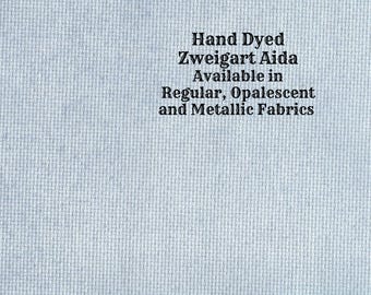 Gathering Storm Aida (Z-BDA-98) Hand Dyed Zweigart Cross Stitch Fabric from Vintage NeedleArts ~ available in regular, opal & metallic Aida
