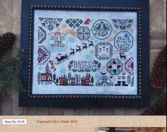 PAPER Cross Stitch Chart - Holiday Quaker Quaker from Lila's Studio