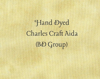 Mellow Yellow Aida (CC-BDA-5-13-PT) ~ Hand Dyed Charles Craft Cross Stitch Fabric