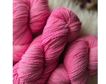 Natural Ewe Hand Dyed Yarn (Chicken Bones) ~ 100% organic merino wool fingering weight