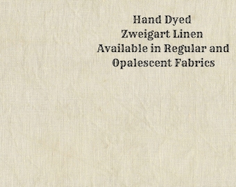 Khaki Linen (LN-38) ~ Hand Dyed Zweigart Cross Stitch Fabric