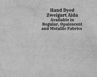 Night Shadow Aida (Z-DDA-67) Hand Dyed Zweigart Cross Stitch Fabric from Vintage NeedleArts ~ available in regular, opalescent and metallic