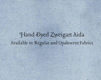 Denim Aida (Z-BDA-17) Hand Dyed Zweigart Cross Stitch Fabric