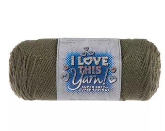 I Love This Yarn! (Clover) ~ super soft machine washable 100% acrylic