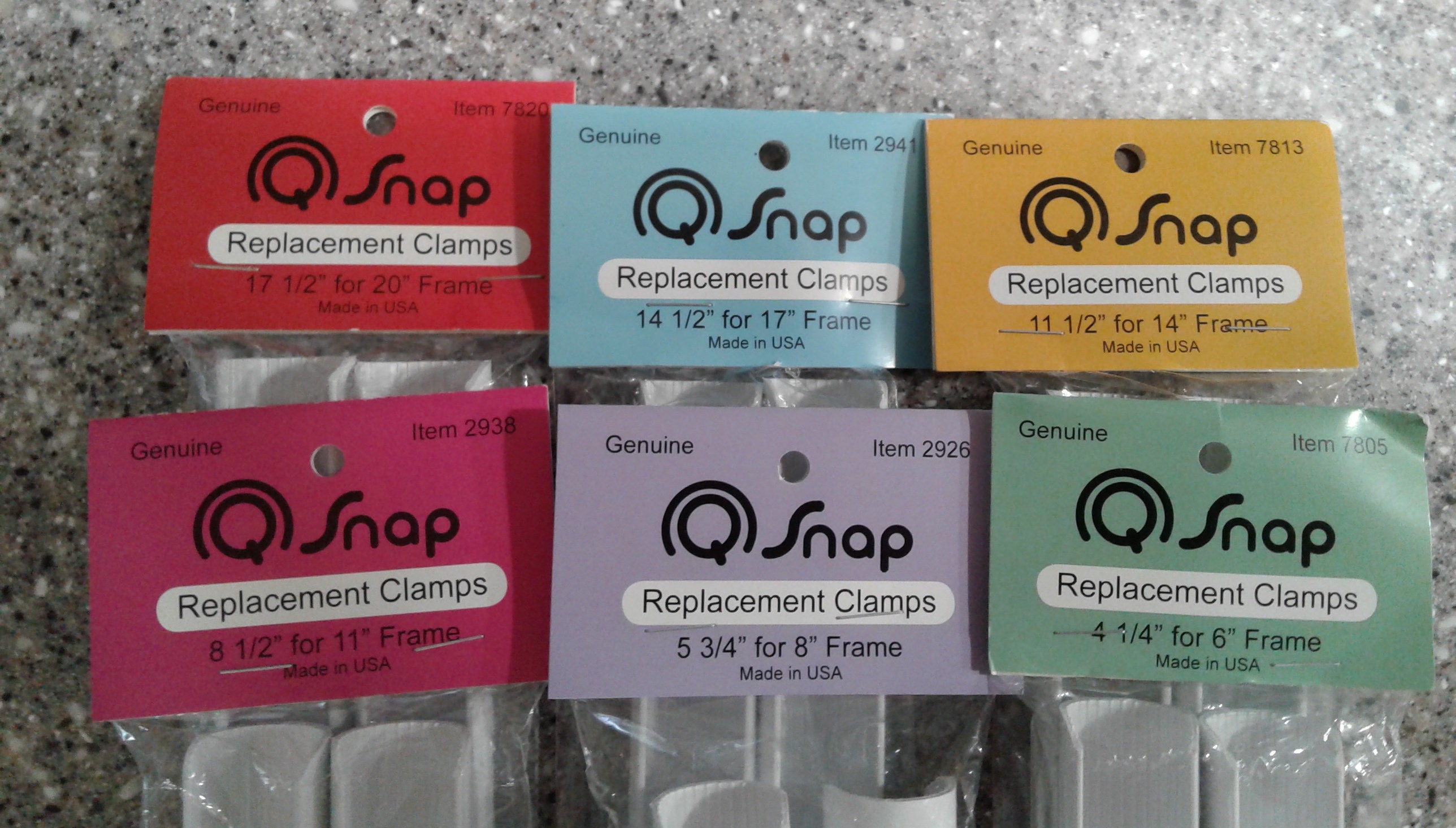 Qsnap Replacement Clamps Assorted Sizes for Cross Stitch Etsy