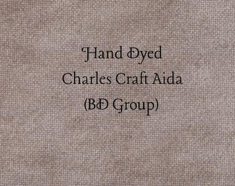 Milk Chocolate Aida (CC-BDA-73) ~ Hand Dyed Charles Craft Cross Stitch Fabric