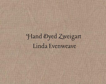 Walnut Linda Evenweave (LND-18) Hand Dyed Zweigart Cross Stitch Fabric