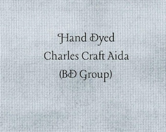 Silver Marlin Aida (CC-BDA-40) ~ Hand Dyed Charles Craft Cross Stitch Fabric