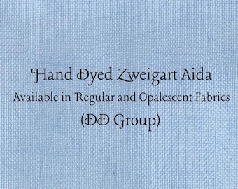 Liberty Blue Aida (Z-DDA-79) Hand Dyed Zweigart Cross Stitch Fabric