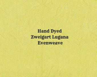 Curry Lugana Evenweave (LG-105) ~ Hand Dyed Cross Stitch Fabric