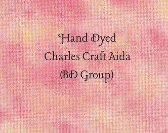 Raspberry Swirl Aida (CC-BDA-25-95-PT) ~ Hand Dyed Charles Craft Cross Stitch Fabric