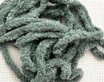 Mistletoe Petite Chenille Trim (PC-109) by Vintage NeedleArts ~ hand dyed 2 continuous yards