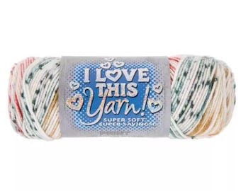 I Love This Yarn Print (Cobblestonia) ~ super soft machine washable 100% acrylic