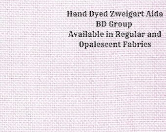 Bubblegum Aida (Z-BDA-96) Hand Dyed Zweigart Cross Stitch Fabric