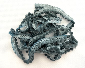 Agave Mini Pom Pom Trim (MPP-113) by Vintage NeedleArts ~ hand-dyed 2 continuous yards