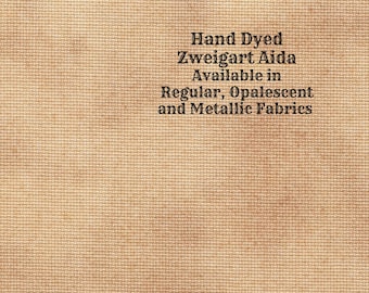 Autumn Harvest Aida (Z-BDA-100-4-PT) Hand Dyed Zweigart Cross Stitch Fabric from Vintage NeedleArts ~ available in regular, opal & metallic
