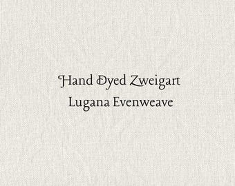 Crema Lugana Evenweave (LG-10) ~ Hand Dyed Zweigart Cross Stitch Fabric