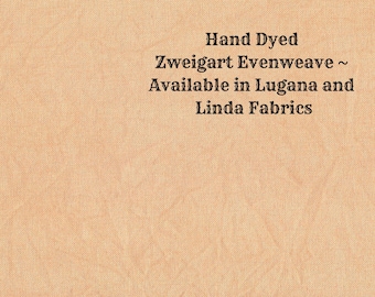 Sweet Potato Evenweave (LG/LND-20) Hand Dyed Zweigart Cross Stitch Fabric from Vintage NeedleArts ~ available in Lugana and Linda fabrics