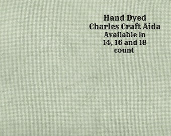 Sherwood Forest Aida (CC-DDA-24) ~ Hand Dyed DMC/Charles Craft Cross Stitch Fabric from Vintage NeedleArts