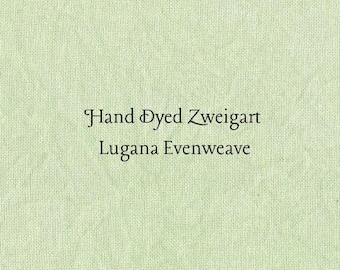 Sweet Grass Lugana Evenweave (LG-12) Hand Dyed Zweigart Cross Stitch Fabric