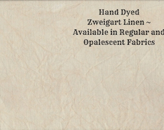 Cafe Au Lait Linen (LN-22) ~ Hand Dyed Zweigart Cross Stitch Fabric from Vintage NeedleArts - available in regular and opalescent linen