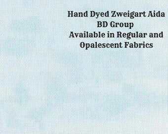 Glacier Aida (Z-BDA-93) Hand Dyed Zweigart Cross Stitch Fabric