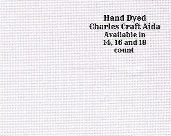 Violet Frost Aida (CC-DDA-28) ~ Hand Dyed DMC/Charles Craft Cross Stitch Fabric from Vintage NeedleArts